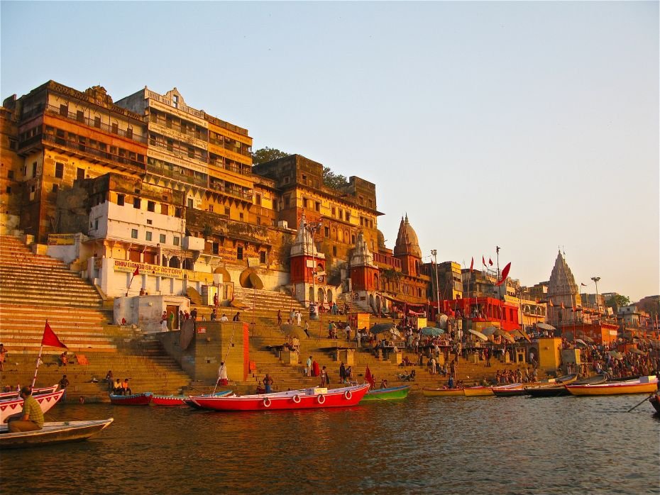 Ghats of Varanasi along the Ganga