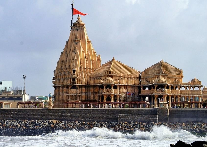 Somnath Temple beside the Arabian Sea